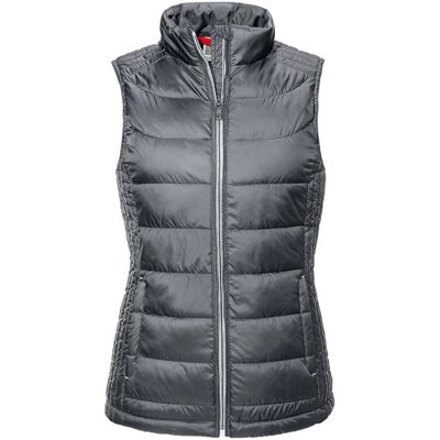 Russell Athletic Dames Nano Gewatteerde Bodywarmer - Grijs - 3XL Russell Athletic Dames Nano Gewatteerde Bodywarmer - Grijs - 3XL
