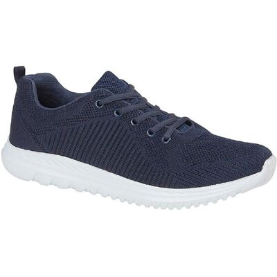 Dek - Freeway Memory Foam Trainer - Navy - UK9 - Shoes Dek - Freeway Memory Foam Trainer - Navy - UK9 - Shoes