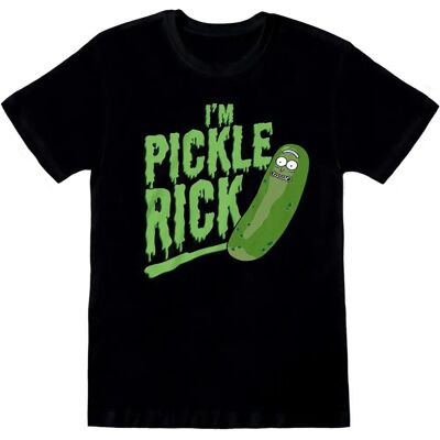 Rick & Morty Pickle Rick T-Shirt - Unisex Adult Black/Green XL Rick & Morty Pickle Rick T-Shirt - Unisex Adult Black/Green XL