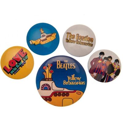 The Beatles Badge Set - Unisex - Pack of 5 The Beatles Badge Set - Unisex - Pack of 5