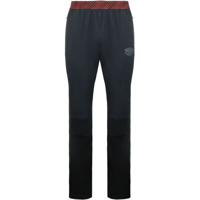 Umbro Zwart/Kersenkleur Pro Training Elite Hybrid Broek - Broeken Umbro Zwart/Kersenkleur Pro Training Elite Hybrid Broek - Broeken