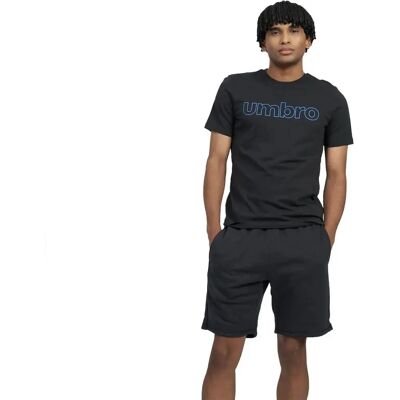 Maglietta Uomo XS Nera Logo Lineare - UMBRO Maglietta Uomo XS Nera Logo Lineare - UMBRO
