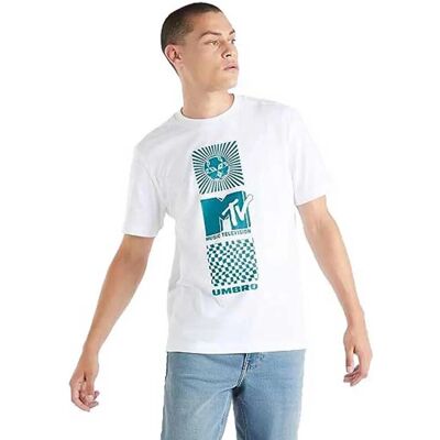 T-Shirt Bianco UMBRO Mtv Graphic - Maglietta T-Shirt Bianco UMBRO Mtv Graphic - Maglietta