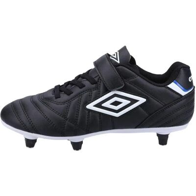 Umbro Speciali Liga Soft Ground Football Boots - Black/White - Kids Umbro Speciali Liga Soft Ground Football Boots - Black/White - Kids