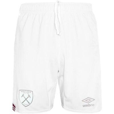 Umbro West Ham Kids White Shorts - 64cm Waist Umbro West Ham Kids White Shorts - 64cm Waist