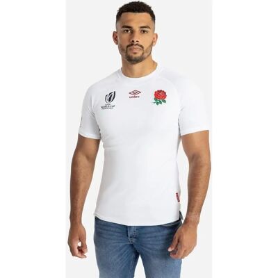 Umbro England RWC 2023 Home Replica Rugby Shirt - White - 53-55 inch Chest Umbro England RWC 2023 Home Replica Rugby Shirt - White - 53-55 inch Chest