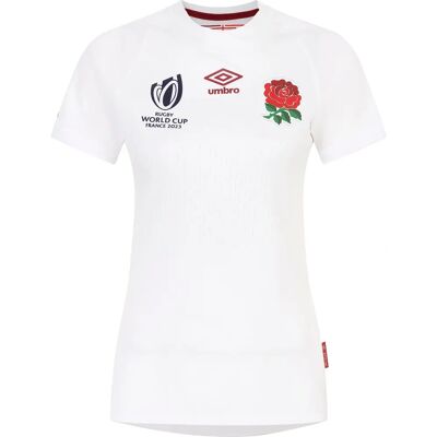 Umbro England RWC 2023 Heim Replica Rugby Trikot - Damen Weiß XXL Umbro England RWC 2023 Heim Replica Rugby Trikot - Damen Weiß XXL