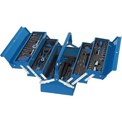Draper 48091 Tool Kit - 126 Piece - Steel Cantilever Toolbox Draper 48091 Tool Kit - 126 Piece - Steel Cantilever Toolbox