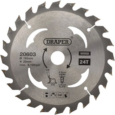 Draper Tools 20603 Kreissägeblatt - Holzschnitt Draper Tools 20603 Kreissägeblatt - Holzschnitt