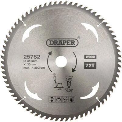 Draper Tools 25782 Kreissägeblatt - Hartholz, Weichholz, Sperrholz - Kreissägeblatt Draper Tools 25782 Kreissägeblatt - Hartholz, Weichholz, Sperrholz - Kreissägeblatt