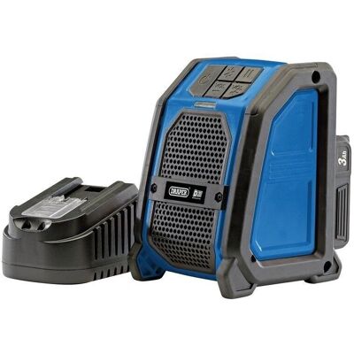 Draper Draper 94903 D20 20V Wireless Speaker - Bluetooth, 3Ah Battery Draper Draper 94903 D20 20V Wireless Speaker - Bluetooth, 3Ah Battery