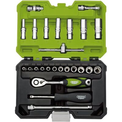 Draper 04463 Socket Set - Green - 25 Pieces Draper 04463 Socket Set - Green - 25 Pieces