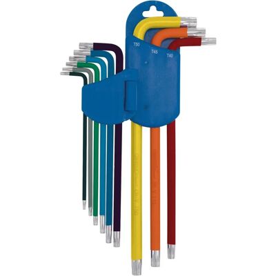 Draper Expert TX-STAR Model Coded 9-Piece Extra-long Arm Key Set - Key Set Draper Expert TX-STAR Model Coded 9-Piece Extra-long Arm Key Set - Key Set