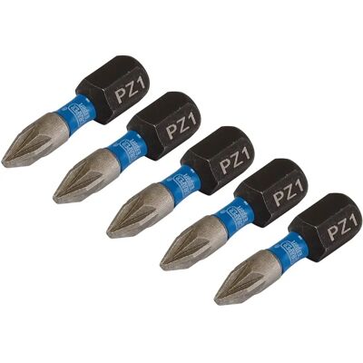 Draper PZ1X25MM Impact Schroevendraaier Bits - 5 Stuks Draper PZ1X25MM Impact Schroevendraaier Bits - 5 Stuks