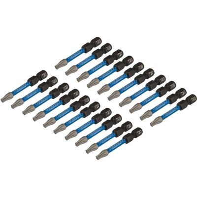 Draper Expert T20 Impact Schroefbits - 20 Stuks - S2 Staal Draper Expert T20 Impact Schroefbits - 20 Stuks - S2 Staal