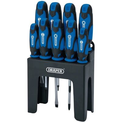 Draper 9-delige blauwe soft grip schroevendraaierset - Schroevendraaier Set Draper 9-delige blauwe soft grip schroevendraaierset - Schroevendraaier Set