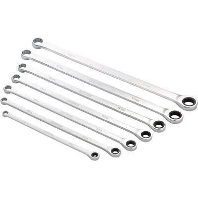 Draper - HI-TORQ - Metrisch - Extra-Long - Ratelsleutel Set - 7 Stuk Draper - HI-TORQ - Metrisch - Extra-Long - Ratelsleutel Set - 7 Stuk