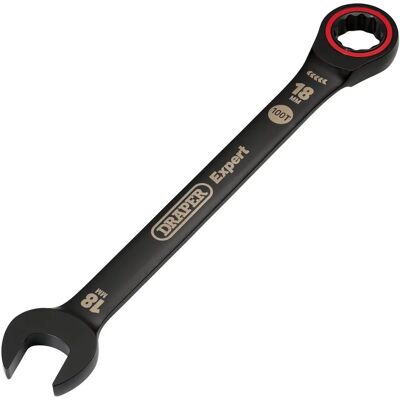Draper Model 03891 Black 18mm Hi-Torq Ratchet Spanner Draper Model 03891 Black 18mm Hi-Torq Ratchet Spanner