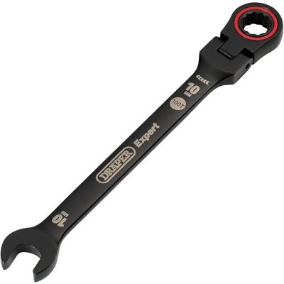 Draper Expert 10mm HI-TORQ Flexible Head Ratchet Spanner - Ratchet Spanner Draper Expert 10mm HI-TORQ Flexible Head Ratchet Spanner - Ratchet Spanner