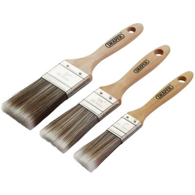 Conjunto de 3 brochas Draper - Mango de madera Conjunto de 3 brochas Draper - Mango de madera