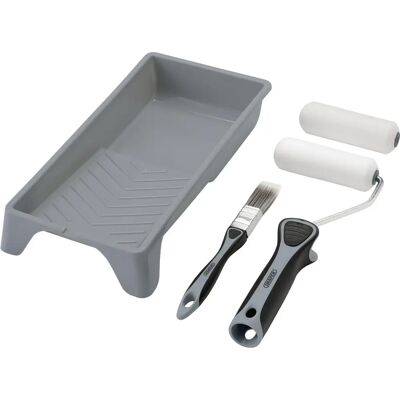 Conjunto de rodillo y pincel de espuma de alta densidad Draper 4" - Brillo Conjunto de rodillo y pincel de espuma de alta densidad Draper 4" - Brillo