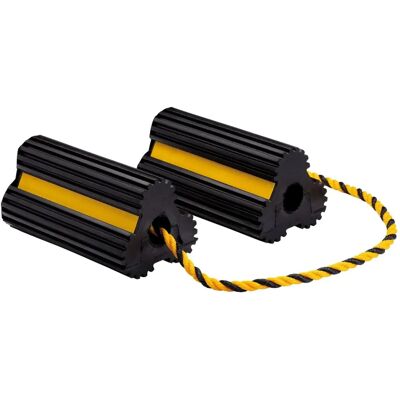 Draper Heavy-Duty Rubber Wheel Chocks - Pair - 3 Tonne - Car, Trailer, Van, Truck Draper Heavy-Duty Rubber Wheel Chocks - Pair - 3 Tonne - Car, Trailer, Van, Truck