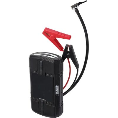 Draper 12v Lithium Jump Starter And Tyre Inflator - 23722 Draper 12v Lithium Jump Starter And Tyre Inflator - 23722
