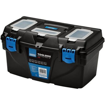 Draper 24200 Impact-Resistant Plastic Toolbox with Tray - Tool Storage Draper 24200 Impact-Resistant Plastic Toolbox with Tray - Tool Storage