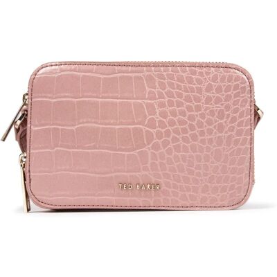 Ted Baker Stina Pink Krokodil-Effekt Mini Kamera Tasche - Mini Kamera Tasche Ted Baker Stina Pink Krokodil-Effekt Mini Kamera Tasche - Mini Kamera Tasche