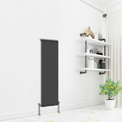 NRG Oval Column Designer C - Black - 1600x472 - Single - Radiator NRG Oval Column Designer C - Black - 1600x472 - Single - Radiator