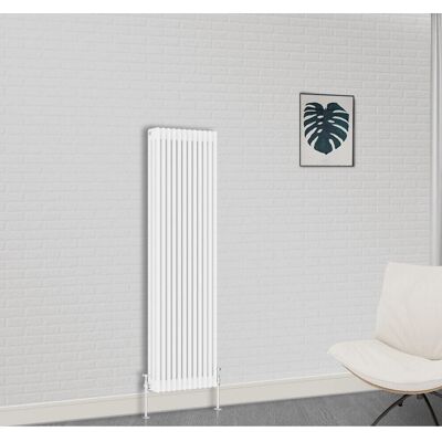 NRG - Traditional White Bathroom Cast Iron Radiator - 1800x560mm NRG - Traditional White Bathroom Cast Iron Radiator - 1800x560mm