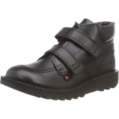 KICKERS Black Leather Kids Shoes - Shoes KICKERS Black Leather Kids Shoes - Shoes