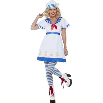 Costume da Marinaio Bianco Grande di Smiffys - Costume Costume da Marinaio Bianco Grande di Smiffys - Costume