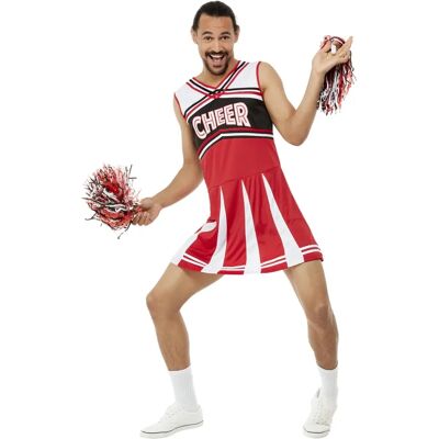 Smiffys Modello 70053l - Costumes da cheerleader bianco e rosso Smiffys Modello 70053l - Costumes da cheerleader bianco e rosso