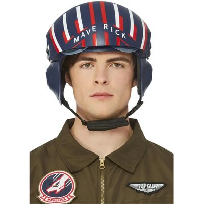 Smiffys Top Gun Maverick Helm Blau/Rot/Weiß - Helm Smiffys Top Gun Maverick Helm Blau/Rot/Weiß - Helm