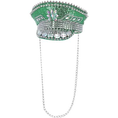 Smiffys - 53025 - Green - Sequin Studded - hat Smiffys - 53025 - Green - Sequin Studded - hat