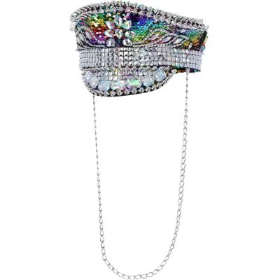 Cappello da Capitano Arcobaleno Fever - Accessorio per Costume Cappello da Capitano Arcobaleno Fever - Accessorio per Costume