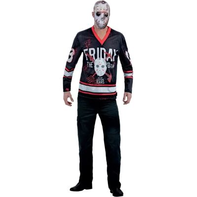 Disfraz de fiesta Smiffys 81017L - Camisa de hockey de Jason Halloween Disfraz de fiesta Smiffys 81017L - Camisa de hockey de Jason Halloween