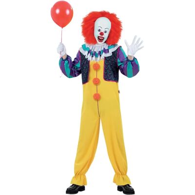 Smiffys Pennywise Costume - Men, Multi-colour, XL-Size 46-48 - Costume Smiffys Pennywise Costume - Men, Multi-colour, XL-Size 46-48 - Costume