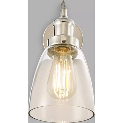 John Lewis - Revival - Clear glass - Polished nickel - Wall light John Lewis - Revival - Clear glass - Polished nickel - Wall light
