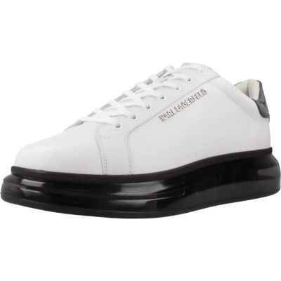 Białe skórzane sneakers Karl Lagerfeld - Buty Białe skórzane sneakers Karl Lagerfeld - Buty