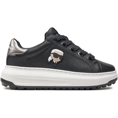 Zapatillas de cuero negras Karl Lagerfeld Kl67530 - Sneakers Zapatillas de cuero negras Karl Lagerfeld Kl67530 - Sneakers