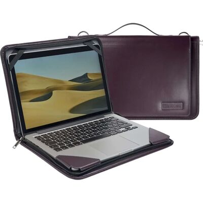 Housse en Cuir Violette Broonel pour Dell Inspiron 13 5000 - Accessoire Ordinateur Portable - Publicité Housse en Cuir Violette Broonel pour Dell Inspiron 13 5000 - Accessoire Ordinateur Portable - Publicité