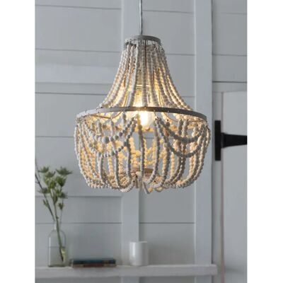 Next - Tahlia - Holzperlen - Metall - Pendant Lamp Shade Next - Tahlia - Holzperlen - Metall - Pendant Lamp Shade