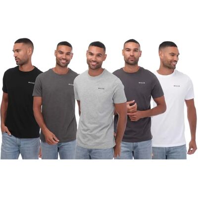 Nicce Model Spacey Slim Fit T-Shirt - Men - 5 Pack Nicce Model Spacey Slim Fit T-Shirt - Men - 5 Pack