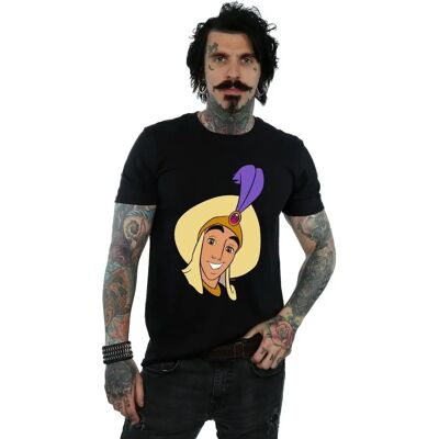 Disney Aladdin Prinz Ali Herren Schwarzes Baumwoll-T-Shirt Disney Aladdin Prinz Ali Herren Schwarzes Baumwoll-T-Shirt