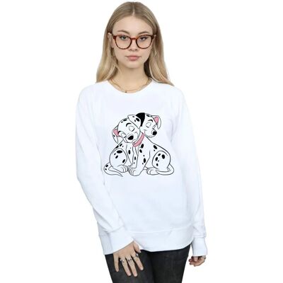 Disney Women's 101 Dalmatians Puppy Love Sweatshirt - Sweatshirt Disney Women's 101 Dalmatians Puppy Love Sweatshirt - Sweatshirt