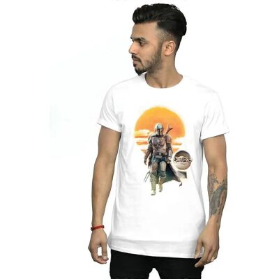 Star Wars Das Mandalorian Sonnenuntergang Poster T-Shirt - Offizielles Merch Star Wars Das Mandalorian Sonnenuntergang Poster T-Shirt - Offizielles Merch