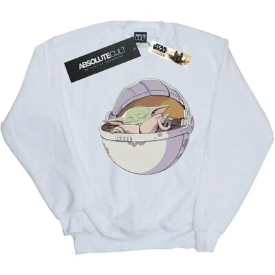 Absolute Cult - Star Wars The Mandalorian Sleeping Child Sweatshirt - Weiß - XL - Sweatshirt Absolute Cult - Star Wars The Mandalorian Sleeping Child Sweatshirt - Weiß - XL - Sweatshirt