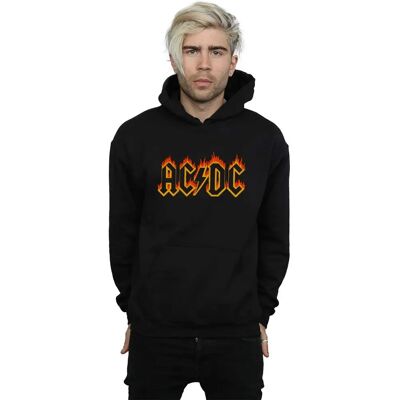 Absolute Cult AC/DC Herren Flames Logo Hoodie - Hoodie Absolute Cult AC/DC Herren Flames Logo Hoodie - Hoodie